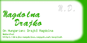 magdolna drajko business card